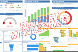 assist with project management, setup of jira trello and chart