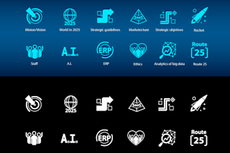 design minimalist flat icons for your app website or project
