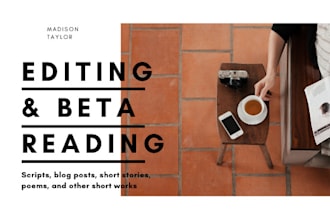 copy edit, developmentally edit and proofread