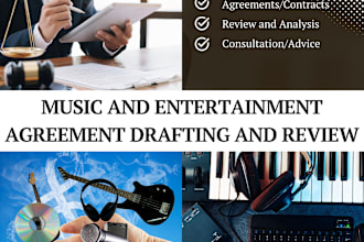 draft music or entertainment agreement for you