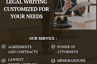 write documents and binding contracts