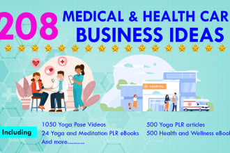 give 208 medical, health care and fitness business ideas