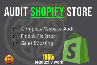 audit and analyze your shopify store