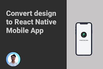 convert figma design to app using react native