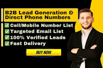direct phone numbers, mobile numbers and b2b lead generation