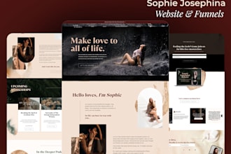 create a professional and modern kajabi website