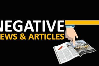 permanent remove negative articles from google