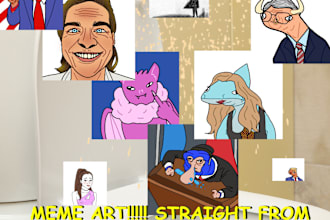 draw cursed fast meme art for you