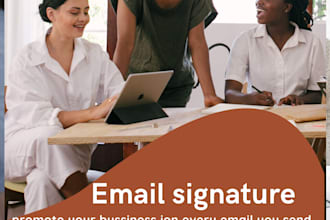 create professional HTML email signature