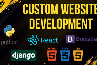 develop custom website and web application using python