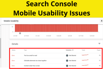 fix mobile usability errors of google search console, indexing issue