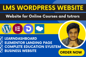 develop and customize wordpress lms website and learndash lms
