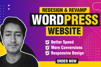 revamp or redesign wordpress website