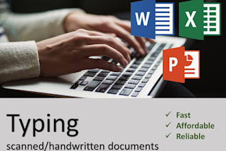 do typing work with fast and reliable delivery