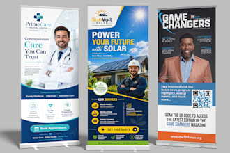 design professional roll up banner and retractable banner
