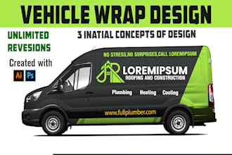 design vehicle wrap decal for car,van,truck,trailer bus