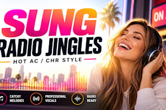 create sung radio jingles for your station or brand