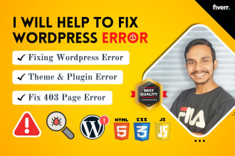 fix wordpress website issues, errors, bugs, critical error and elementor error