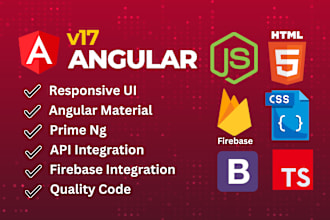 develop a website, admin panel, and CRM dashboard in angular