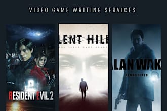 write your video game script