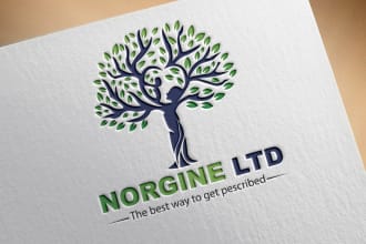 do natural wellness health  healthcare pharmacy fitness  yoga logo design