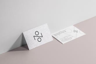 design a minimalist stylish business card and stationery