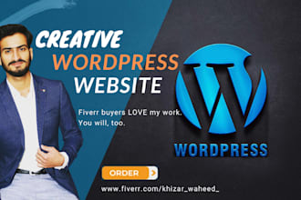 design wordpress website, customize website, fix issues