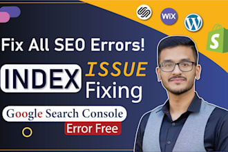 fix google search console errors, page indexing issues and speed optimization
