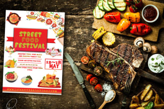 design professional event and business flyer