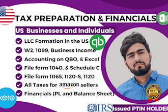 do your US taxes filing form 1040, 1065, 1120, schedule c