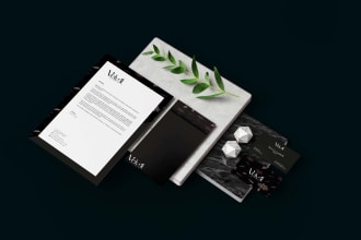 design elegant business card, letterhead and stationary items