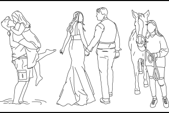 draw an outline art of your picture