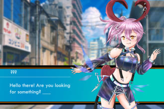 draw anime style character sprites