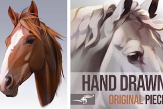 draw portrait of your horse