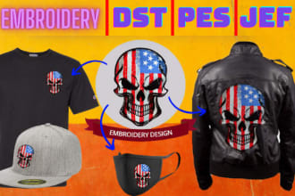 do embroidery digitizing logo, 3d embroidery design, patches, dst pes jef files