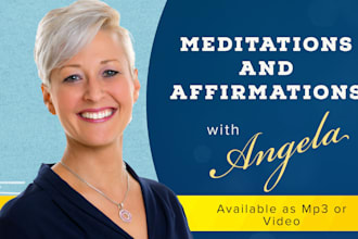 record meditations, hypnosis, affirmations or prayers