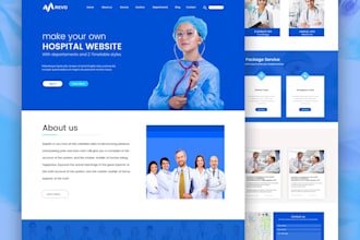 design medical and healthcare website