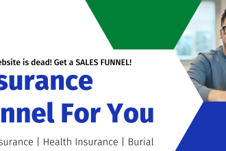 build high converting sales funnel website for insurance leads