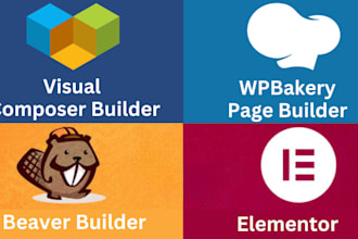 redesign or fix wpbakery, elementor, visual composer, divi