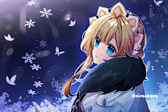draw beautiful and cute anime art