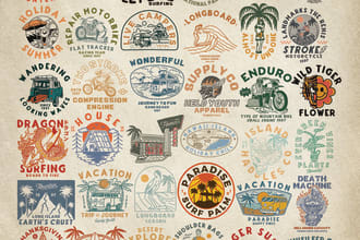 create motorcycle vintage design for tshirt or logo