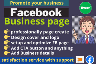 setup, optimize and manage facebook business page
