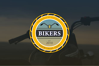 design a custom circular and badge logo