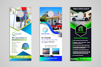 do perfect door hanger design, postal card, rack card, dl flyer signature banner