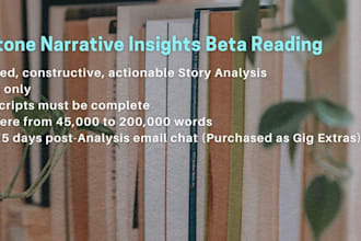 beta read your novel and provide analysis