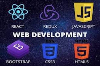be your front end web developer in react js