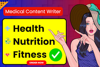 write engaging health, nutrition, and fitness SEO articles