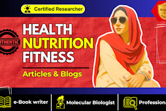 write engaging health, nutrition, and fitness SEO articles