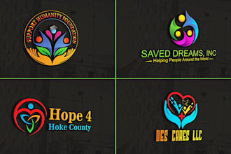 make a unique community charity and nonprofit logo design in 12 hours