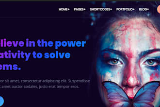 create an interactive personal, portfolio or CV website